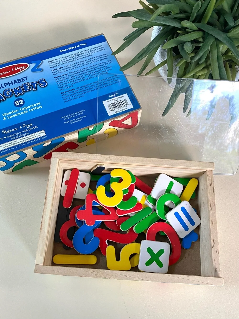 MELISSA & DOUG - Alphabet & Numbers Wooden Magnet Sets